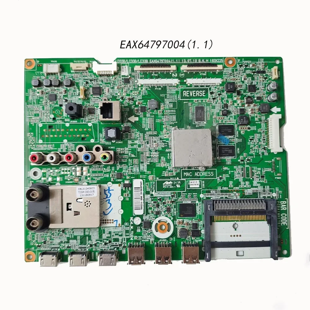 Carte Mère Pour Téléviseur LG 42LB650V, 47LB650V, 55LB650V Et Modèles Similaires - EAX65384003/004/005 - 42 à 55 Pouces