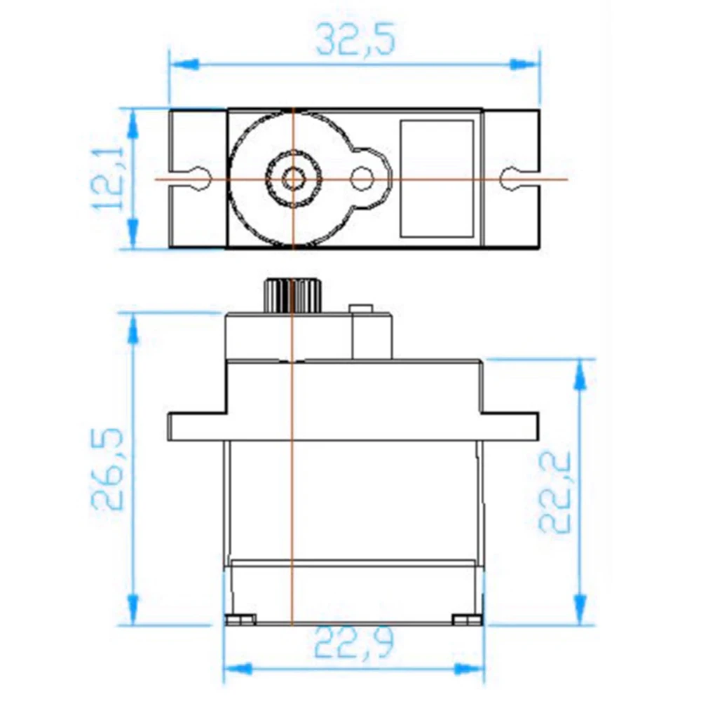 Feetech FT90R Servo 360 Degree Continuous Rotation Digital Servo Micro Servo for Arduino Smart Car Robot RC Drone Airplane
