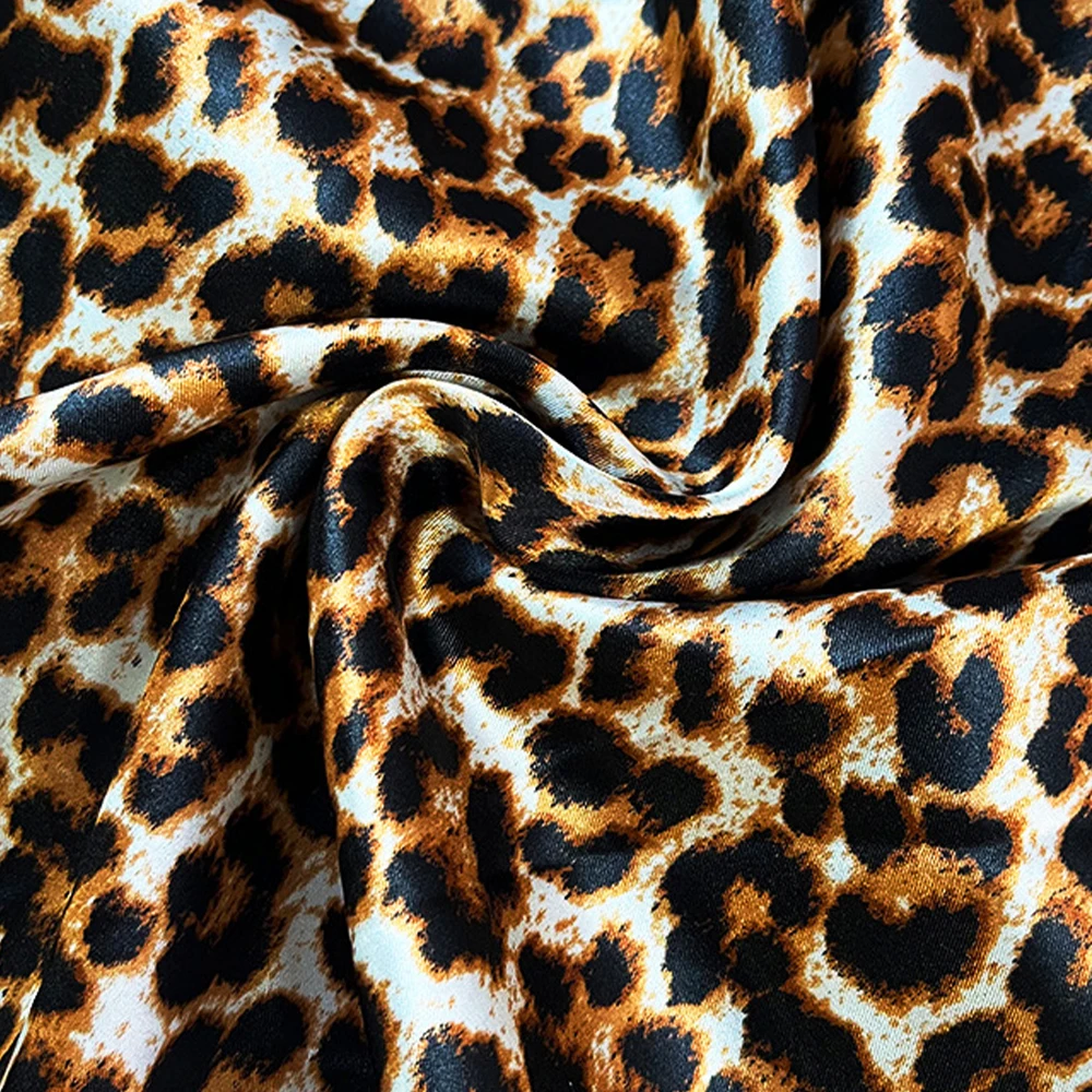 S M L Women Pajama Sexy Leopard Dress Nightdress Side Split Lace Sleep Dress Female Lingerie Nightgown Homewear Clothing