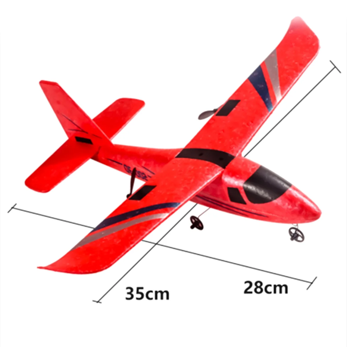 DIY RC Planes for Kids, Remote Control Airplanes Outdoor 2.4GHz 2-CH DIY Easy to RC Airplane Yellow 4