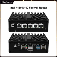 New Intel N100 N150 pfSense Firewall Router N5105 N6000 J4125 Fanless Mini PC 4xIntel i226 2.5G NVMe Computer OPNsense PVE ESXi 1