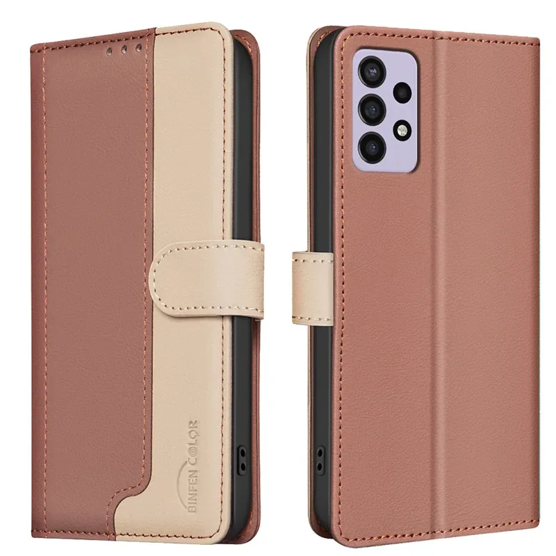 Leather Wallet Flip Case - Elegant Protective Cover