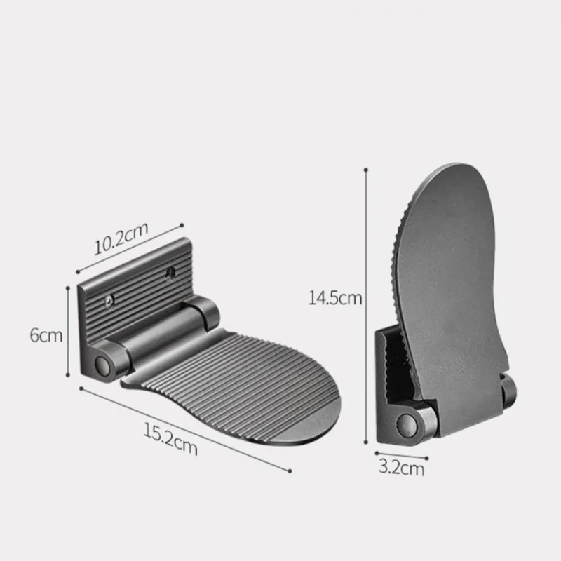 30PCS Bathroom Footrest Shower Foot Rest Pedestal Pedal Wall Mounted Black/silver Aluminium Alloy Shower Footstool Anti-slip