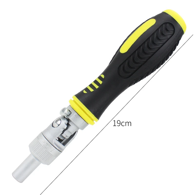 Dual-Drive Bendable Ratchet Screwdriver Kit for Efficient Household Maintenance