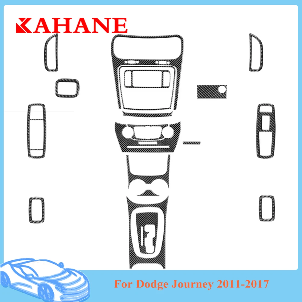 

Автомобильные аксессуары, декоративная полоса центральной консоли, черные защитные наклейки из углеродного волокна, панель переключения передач для Dodge Journey 2011-2017