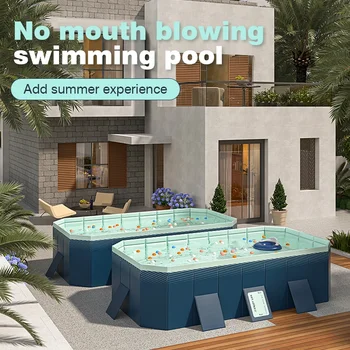 3M/2.6M/2.1M Big Swimming Pool Wear-Resistant Non-Inflatable Outdoor Large Pools Summer Outdoor Indoor Game Back to School Gifts 1