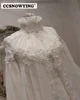 Fashion Chiffon Appliques Muslim Wedding Dresses Long Sleeve High Neck Islamic Bridal Gown Arabic Dubai Vestidos De Novia 6