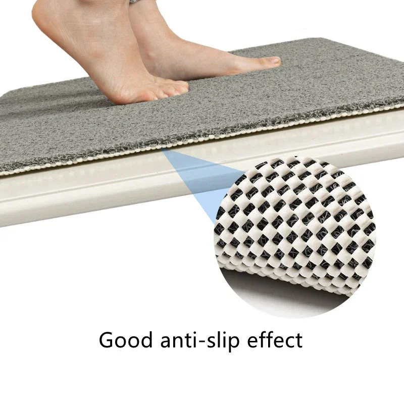 Bathroom Anti-slip Mat Mildew Proof Waterproof Shower Mat Soft Massage Home  Bath Kitchen PVC Washable Quick Drying Floor Rug - AliExpress