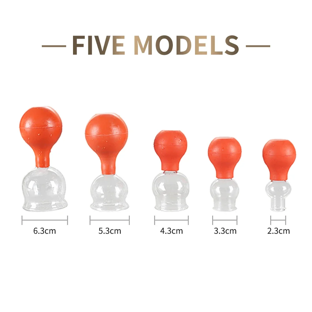 Zhongyan Taihe Brand Rubber Head Glass Vacuum Cupping Massage Health and Beauty Jar Cupping cupping massager massage cup cupping set
