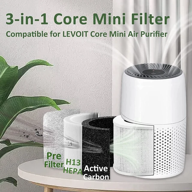 5Pcs Air Purifier Replacement For LEVOIT LV-H128-RF 3-In-1 Pre H13