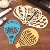 30 Pieces Unfinished Hot Air Balloon Wooden Decorations Hot Air Balloon Wooden Cutouts For DIY Home Decorations 6