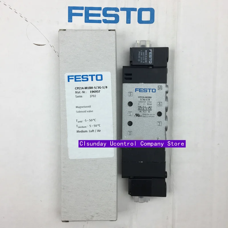 

New Original FESTO solenoid valve CPE14-M1BH-5/3G-1/8 196937 CPE14-M1BH-5/3GS-1/8 196938