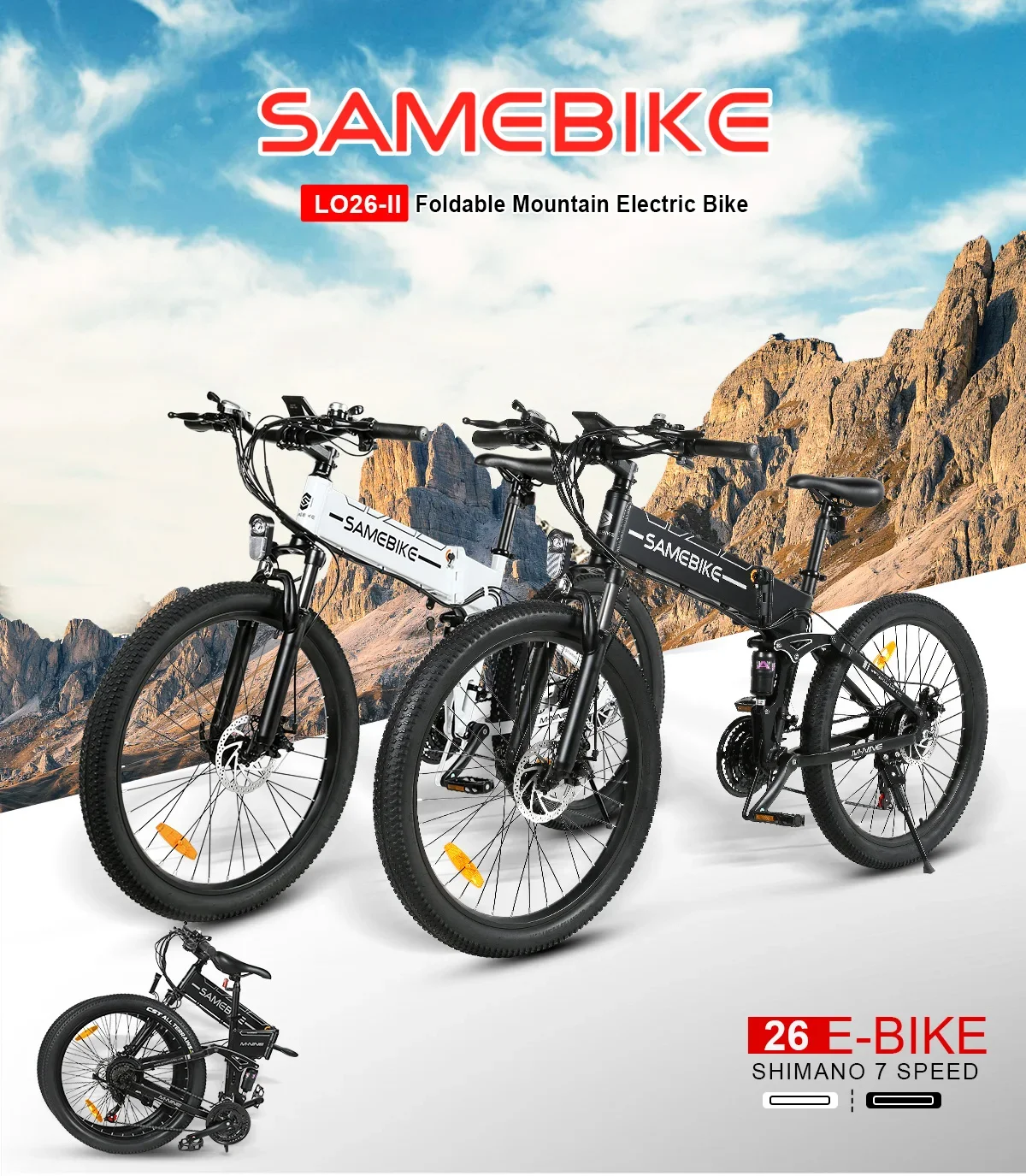 Mountain Off-Road Electric bicycle 750W Motor 12.5AH lithium battery 26-inch tire urban commuter E-Bike auxiliary Electric Bike