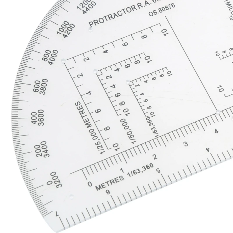 X37E Military Map Coordinate Scale Protractor Romer Grids Reference Tool