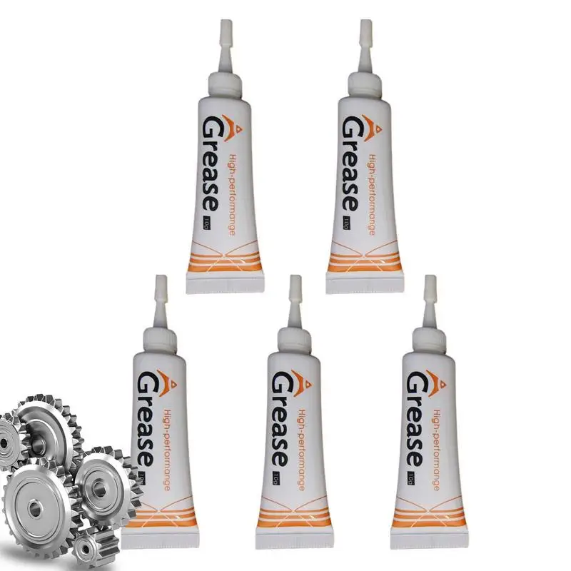 

Lubricant Oil Grease Set Reel Grease 5 Pcs Tube Reel Oil To Reduce Friction Lubricant Oil For Metal Zipper Maintenance Of Gear