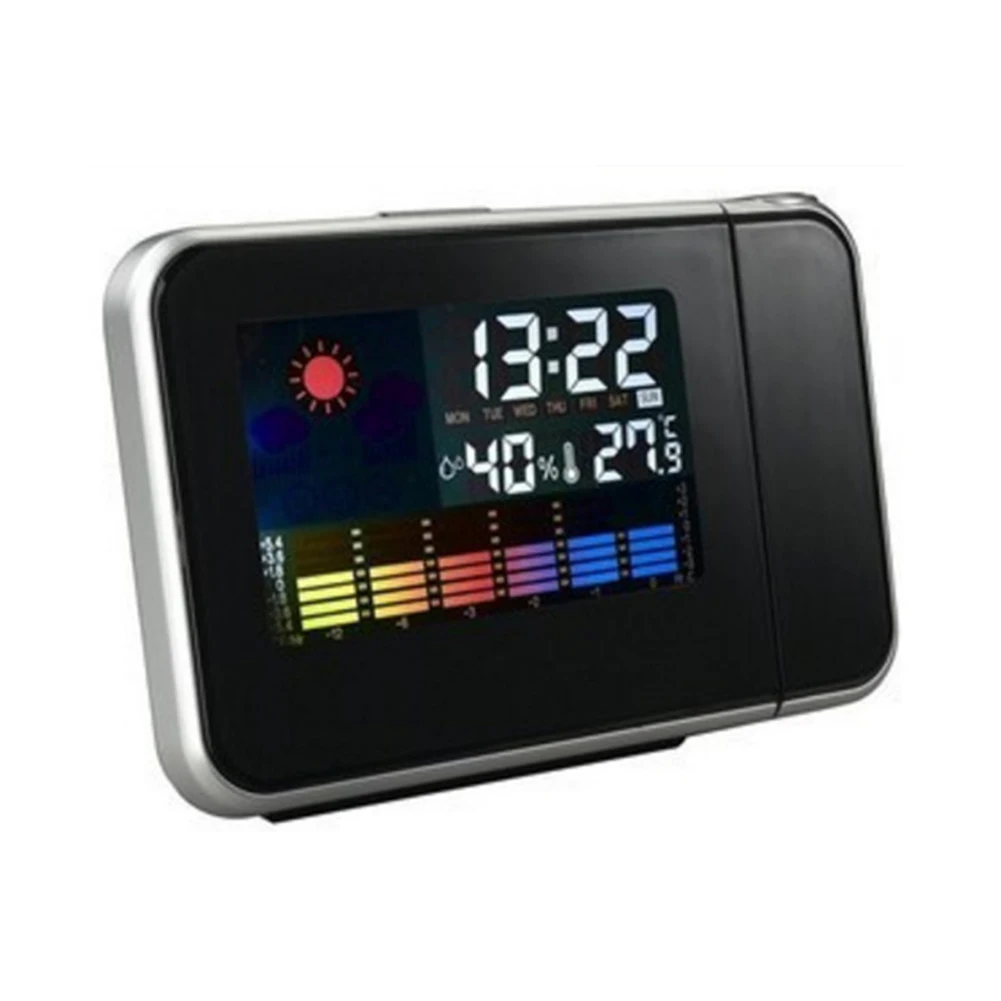 

Projection Alarm Clock With Indoor Temperature ,Calendar,& Snooze Light Digital Project Time On The Wall Bedroom Ceiling LED