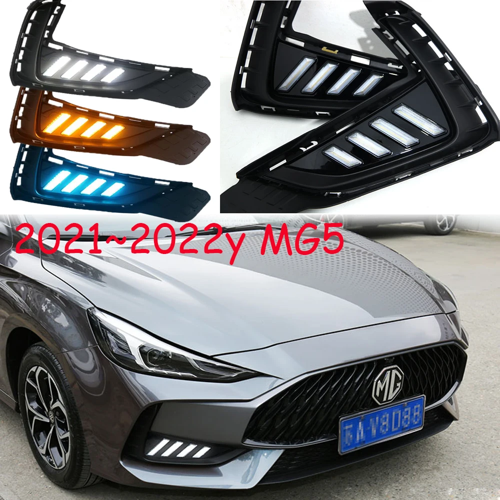 

1set car bumper headlight for MG5 daytime light MG 5 2020~2022y DRL car accessories LED headlamp for mg5 fog light