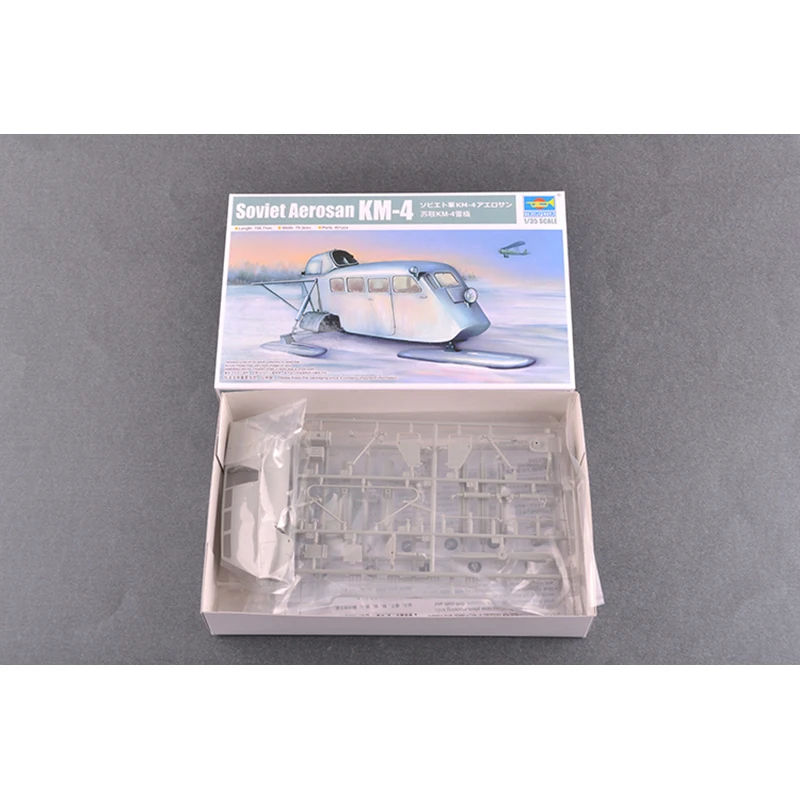 Trumpeter 02356 1/35 Sowjetischer Aerosan KM-4 Schlitten Statische Kunststoffrüstung Modellbausätze Spielzeug für Jungen Geschenke TH20382-SMT2 – Detail 3