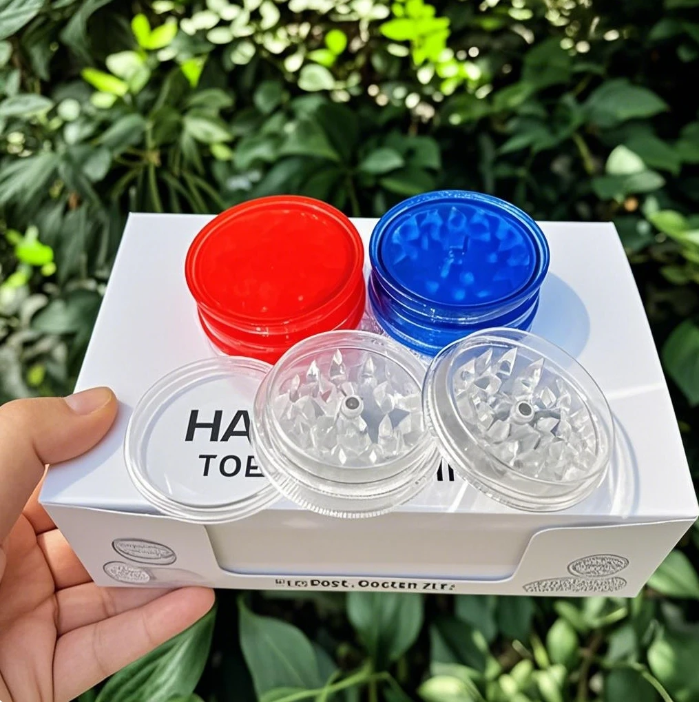 12 Pcs/Pack Dia:60MM 3 Layers Plastic Manual Spice Grinder Pepper Mill Spice Crusher Hand Muller Mixed Color