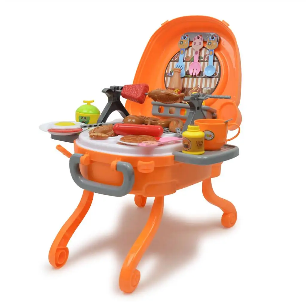 

40Pcs Electric Barbecue Pretend Play Toy Set , , Easy to Carry and Storage