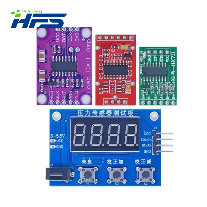 Load Cell 1KG 5KG 10KG 20KG HX711 AD Module Weight Sensor Electronic Scale Aluminum Alloy Weighing Pressure Sensor For Arduino