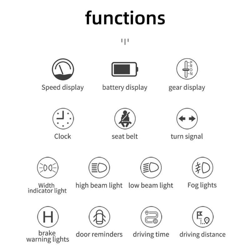 2024 ڵ HUD  ÷, LED GPS ӵ ð ,   ,  溸, Ƿ  ˸,  3, Y
