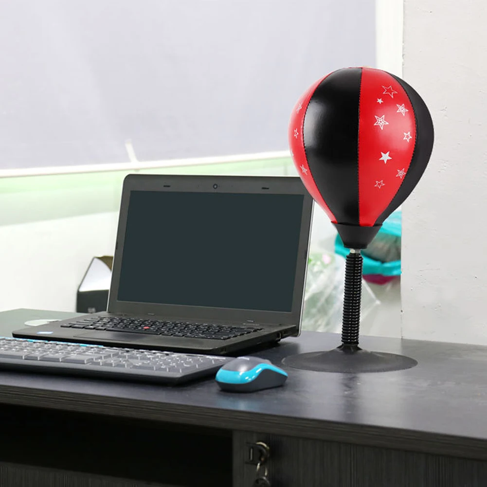 Suction Cup Boxing Vent Ball Desktop Punching Bag Mini Punch Sports Fitness Punching Bag Speed Balls Stand Boxing