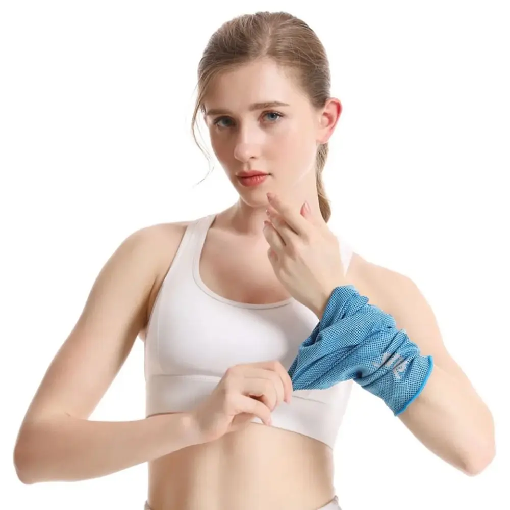 

Grey Blue Rose Red Cooling Sports Towel New Polyester Quick Dry Wrist Protector Portable Yoga Sweat Wipe Yoga