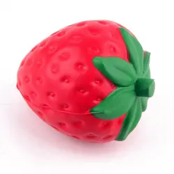 Jumbo Strawberry Scented Squishy Antistress Toy - Slow Rising Squeeze Fun (Strawberries)
