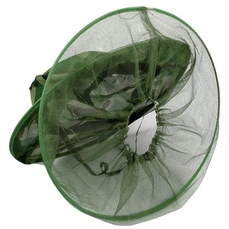 Unisex Anti-Insect Hat Mosquito Net Mesh Face Fishing Hunting Outdoor Camping Hat Beekeeping protective bee hat Jungle hat