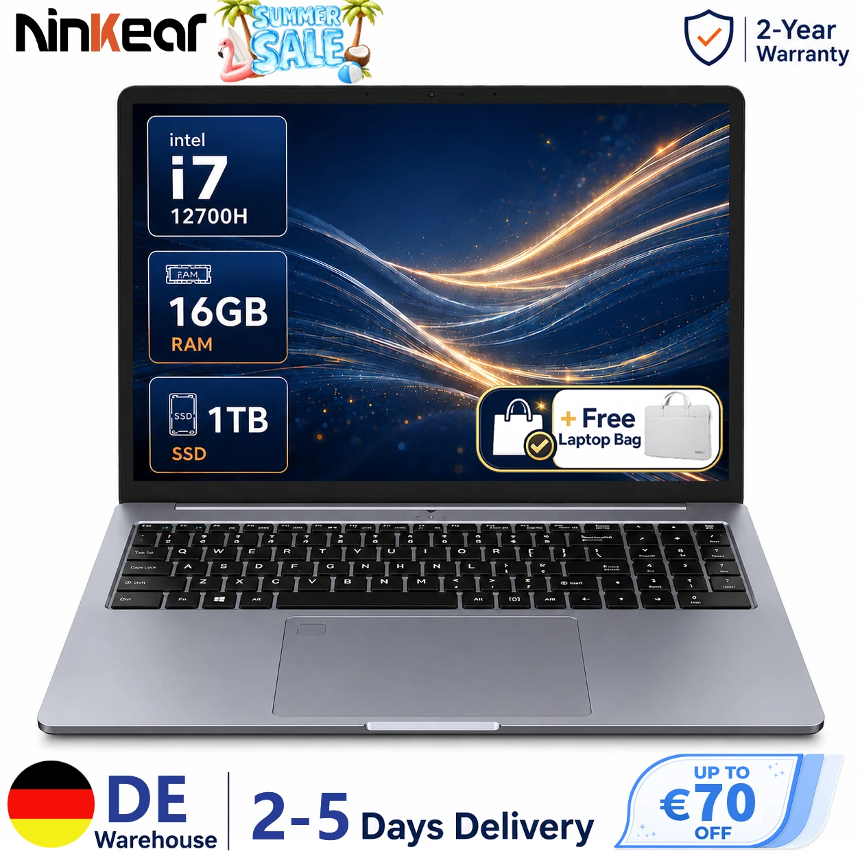 Laptop Ninkear N16 Pro 16gb ram z EU za $458.14 / ~1704zł