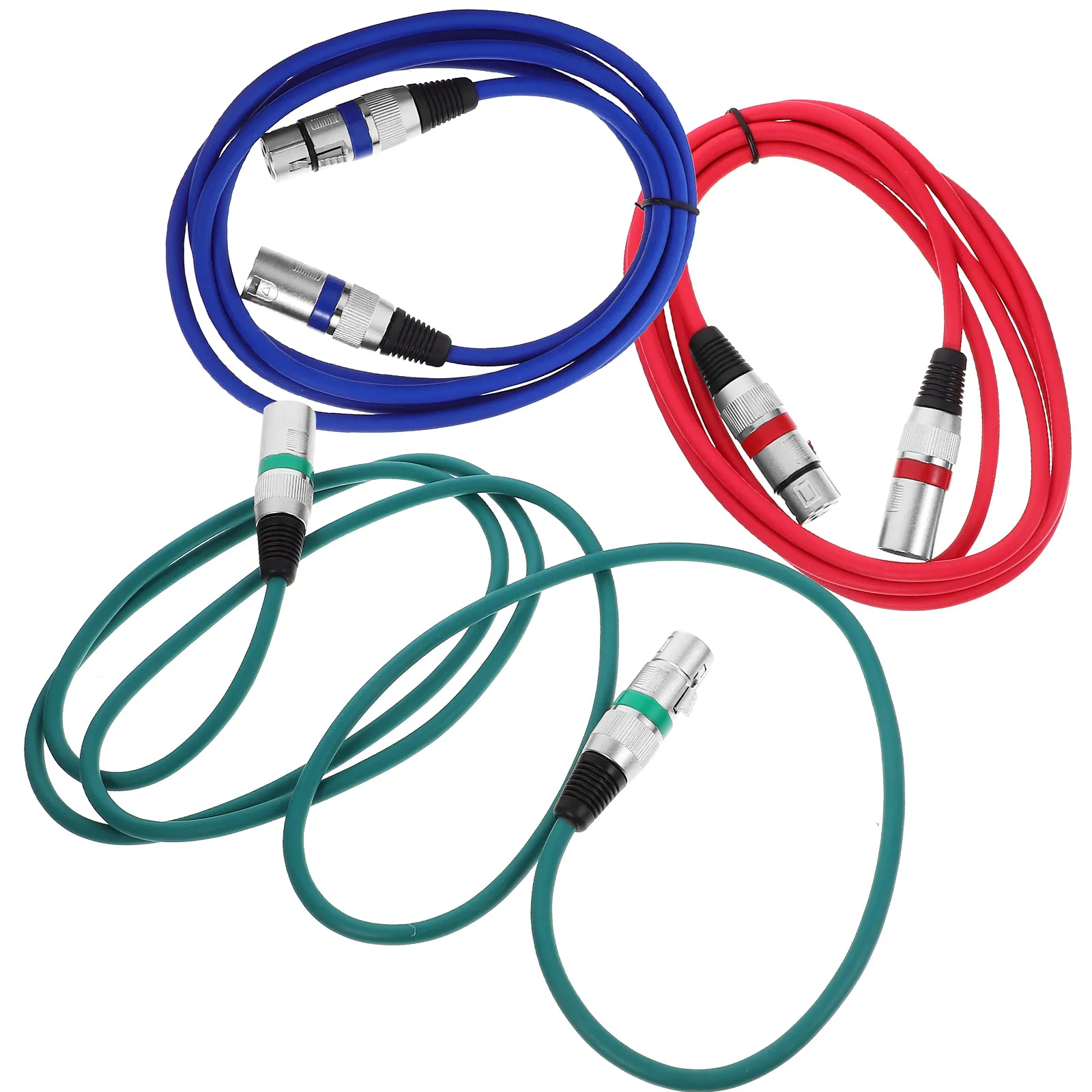 3Pcs Xlr 마이크 케이블 2 미터 Xlr M-F 코드 3 코어 저소음 오디오 전송 전문 무대 오디오 장비 마이크