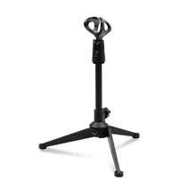 

Adjustable Microphone Stand Desktop Tripod Portable Mic Holder Bracket Clip Fit Microphone Diameter 28-40mm