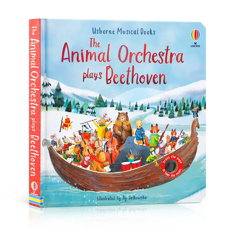 

Milu Usborne The Animal Orchestra Plays Beethoven Baby's Understanding Of The Basic ConCepts Music Charm