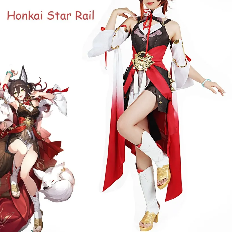 

Honkai Star Rail Cosplay Tingyun Cosplay Costume Anime Suit Sexy Ancient Cosplay Wig Halloween Carnival Role Play Outfit Women