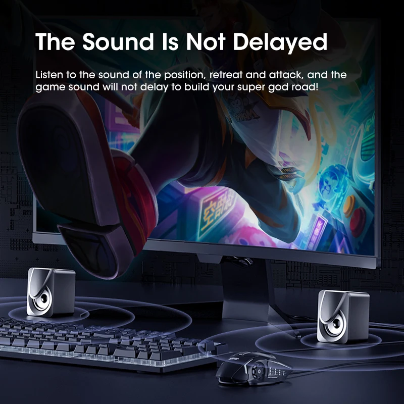 USB Computer Speaker for Laptop PC Subwoofer Wired Music Player Audio Speakers Deep Bass Sound Loudspeaker Not Bluetooth Speaker