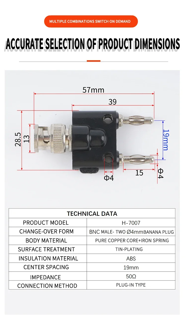 1296 POMONA, Adattatore Spina Maschio BNC-doppio Montante Di ... - Farnell - Foto 9