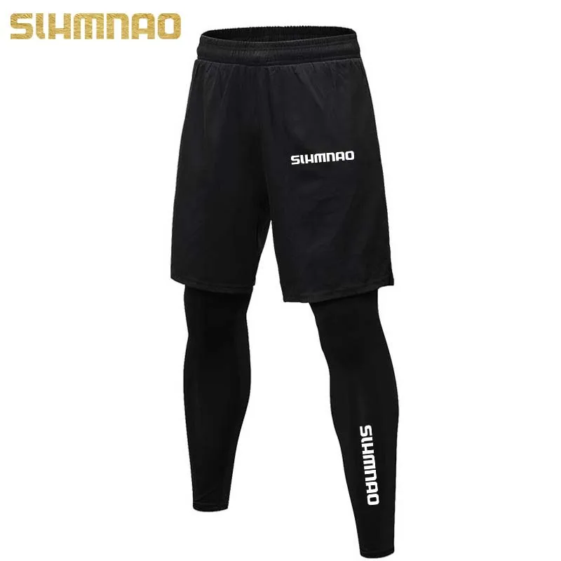 Men's Outdoor Running and Fitness Training Pants, Tight Fitting, Elastic, Breathable, Fast Drying SHMANO Cycling Pants