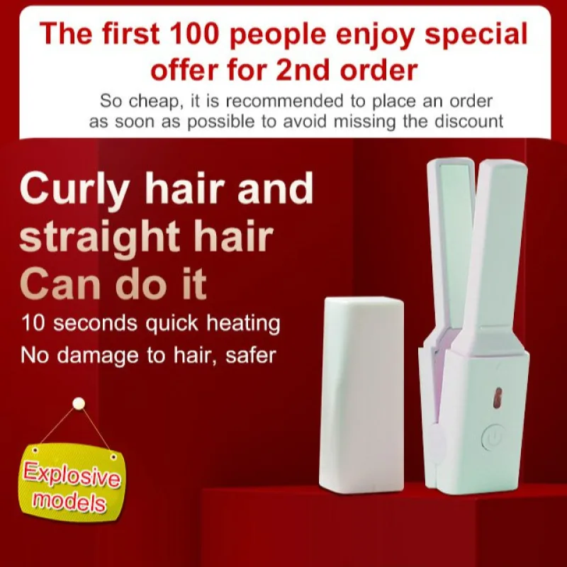USB plug-in mini hair straightener small splint portable bangs electric splint