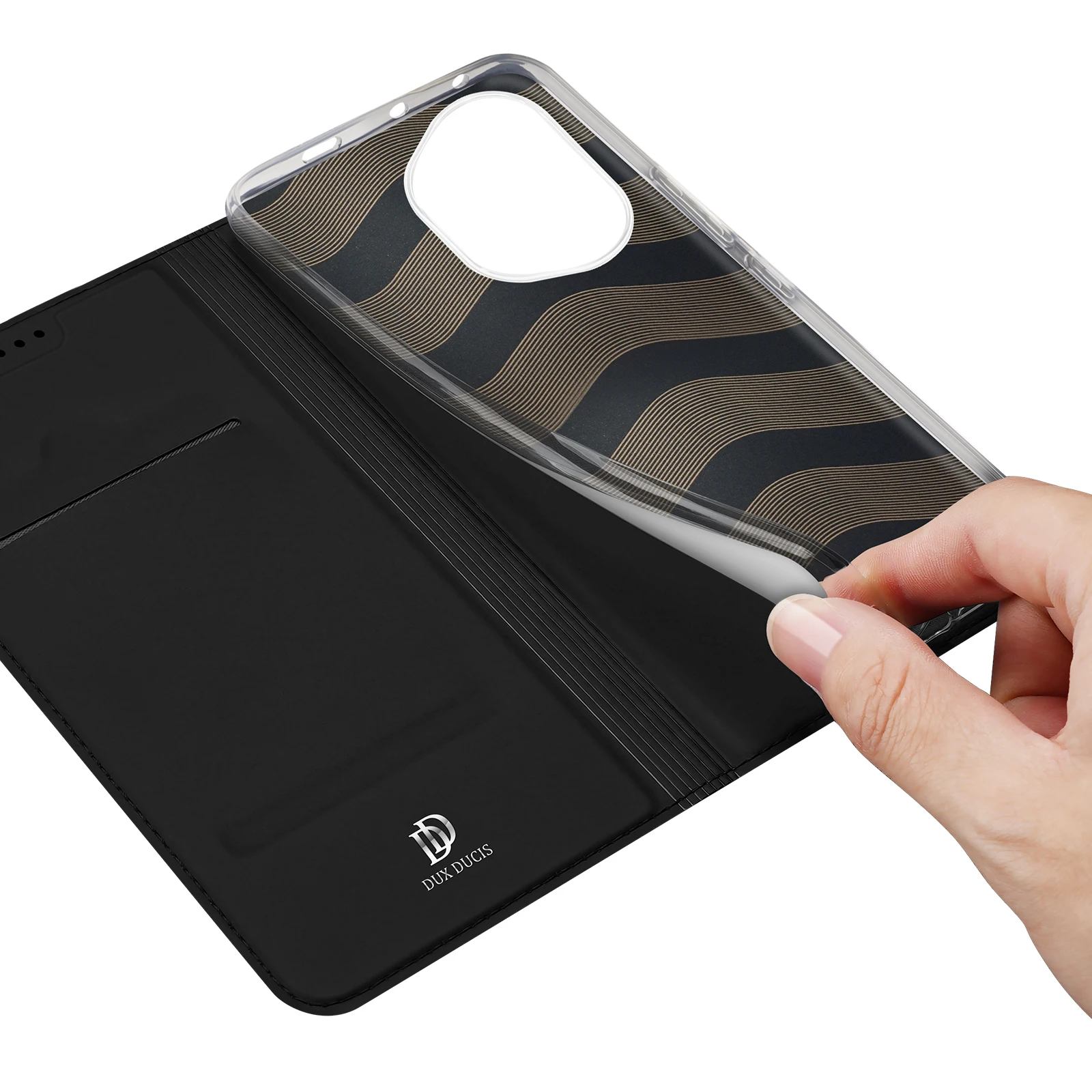 Luxury PU Leather Flip Wallet Case with Card Slots and Protective Cover