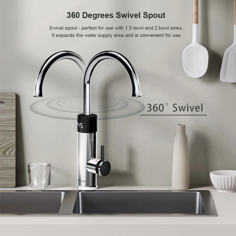 Briwellna صنبور الماء الساخن الفوري 220 فولت صنبور...