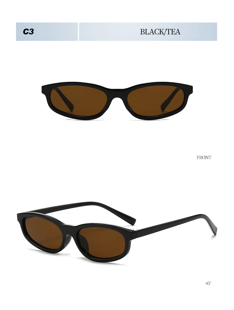 Vintage Ovale Anti-Licht-Brille für Damen und Herren, Klassische Modemarke, Tägliche Freizeit- und Reisebrille, UV400-Schutz – Detail 14