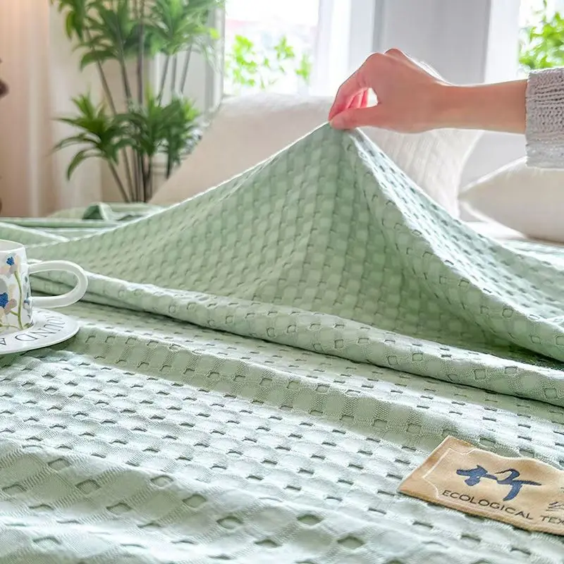 Cooling Antibacterial Bamboo Fiber Blanket - Summer Solid Color Bedding