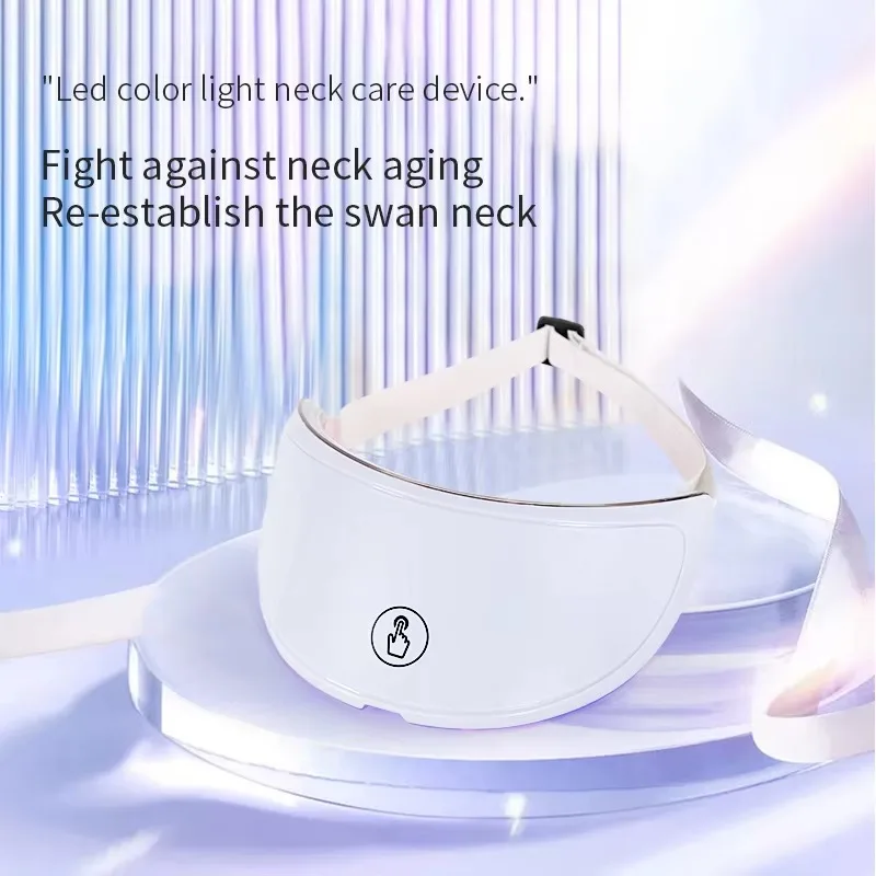 Neck Anti Wrinkle Mask Neck LED Mask 7 Colors Photon Skin Brightening Anti-Wrinkle Neck Lift Beauty Mask Skin Tightening Wrinkle Remover Skincare