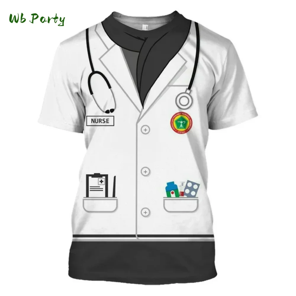 Polizei Uniform 3D Druck Sport Schnell Trocknend Atmungsaktive Männer T-shirt Straße Cosplay Party Casual eltern-kind Kurzarm Kleidung – Detail 12