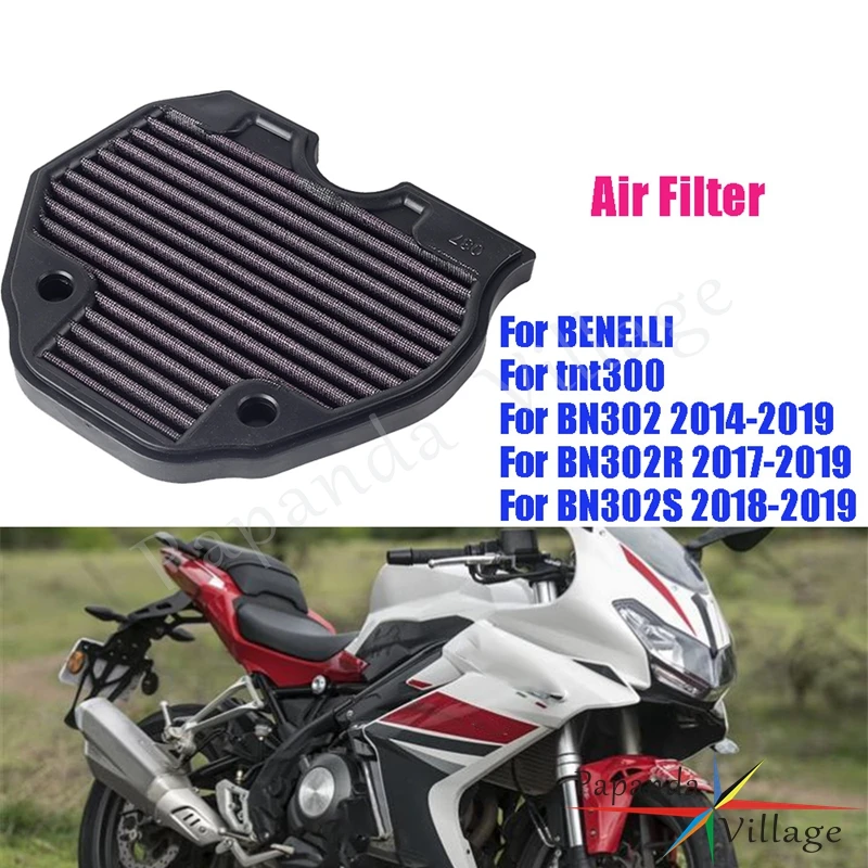 

For BENELLI BN302 BN 302 2014-2019 BN302S 18-19 BN302R 17-19 Plastic Motorcycle Filters Panel Cover Air Filter Intake Clearner