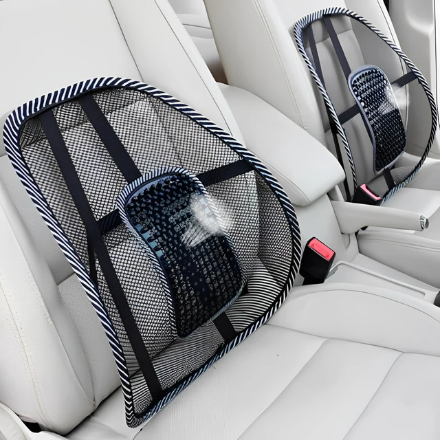 Coussin de Soutien Lombaire en Maille pour Siège de Voiture, Chaise de  Énergie, Ventilé, pour la Maison, le Bureau, 2 Pièces - AliExpress