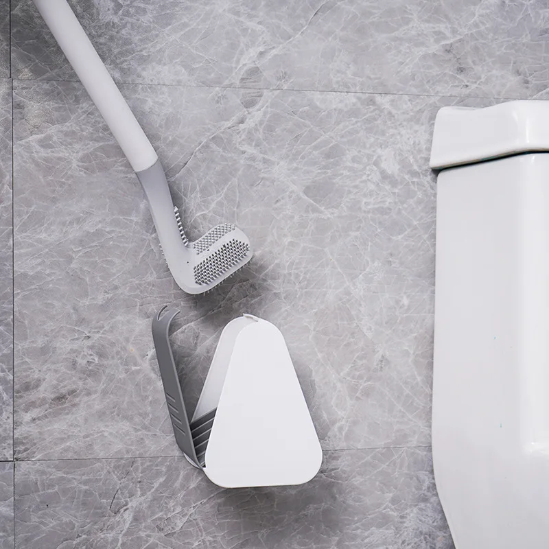 

Черная щетка для унитаза Smart Eco WC, инструменты для очистки, настенная силиконовая головка для гольфа, унитаз, санитарная щетка, аксессуары для ванной комнаты