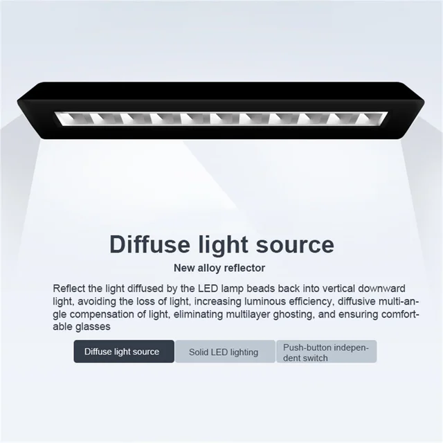 RecabLeght LED 보면대 밝기 조절 조명 클립온 책 독서 램프