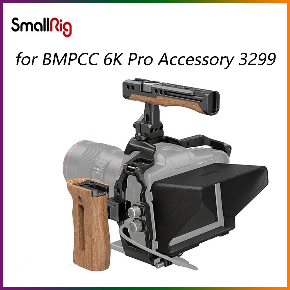 

SmallRig Professional Accessory Kit With NATO Handle for BMPCC 6K Pro / 6K G2 Camera Cage Full Kit 3299